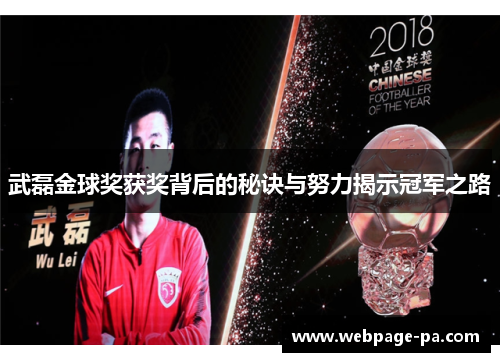 武磊金球奖获奖背后的秘诀与努力揭示冠军之路