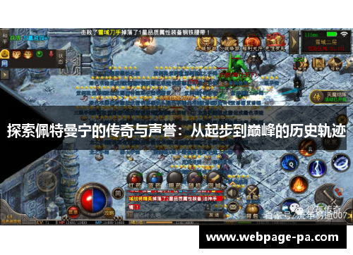 探索佩特曼宁的传奇与声誉：从起步到巅峰的历史轨迹